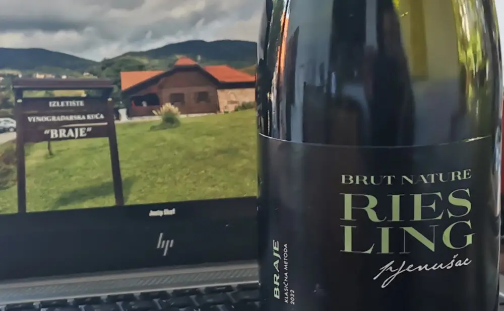 The Braje family from Lokosin dol makes sparkling wine from Rhine Riesling by the traditional method