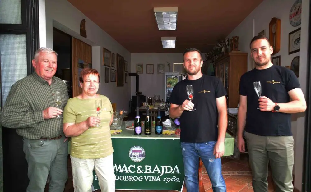 Wines from the Tomac & Bajda winery presented at the Rizling Raj(n)ski festival in Zagreb.