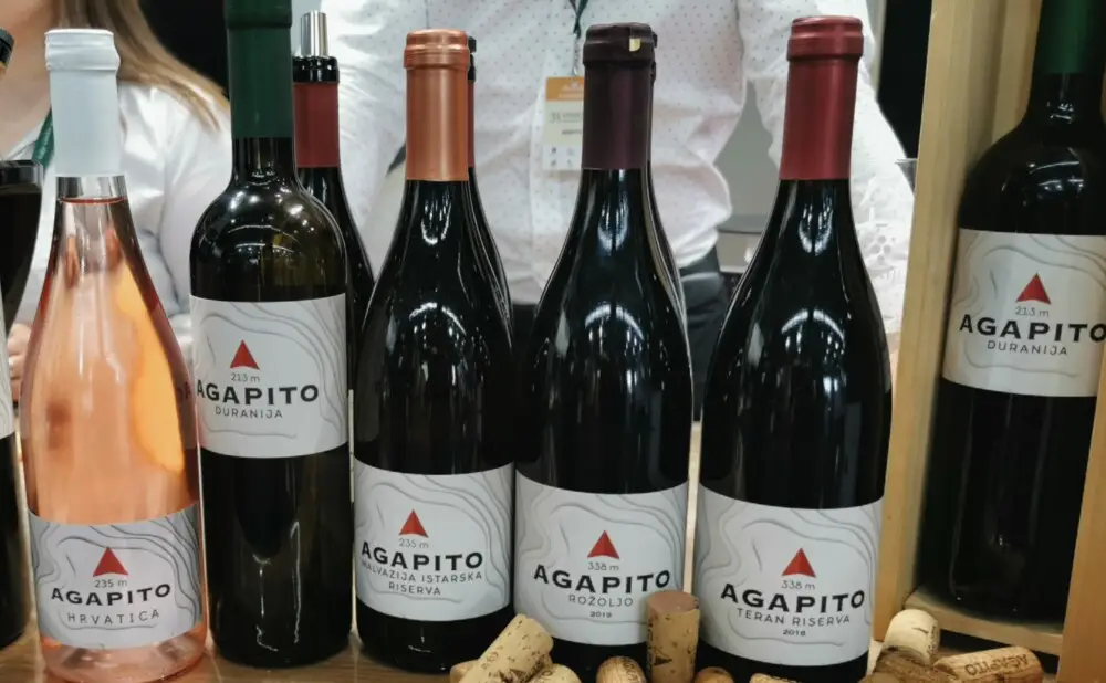 The Agapito winery poured Borgonja Rozoljo, a rare and authentic wine from Istria