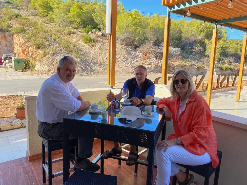 The Vislander team on the island of Vis